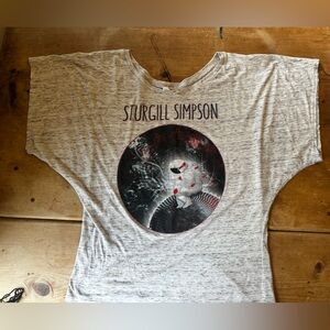 Sturgill Simpson tour t-shirt  Gray Graphic Tee